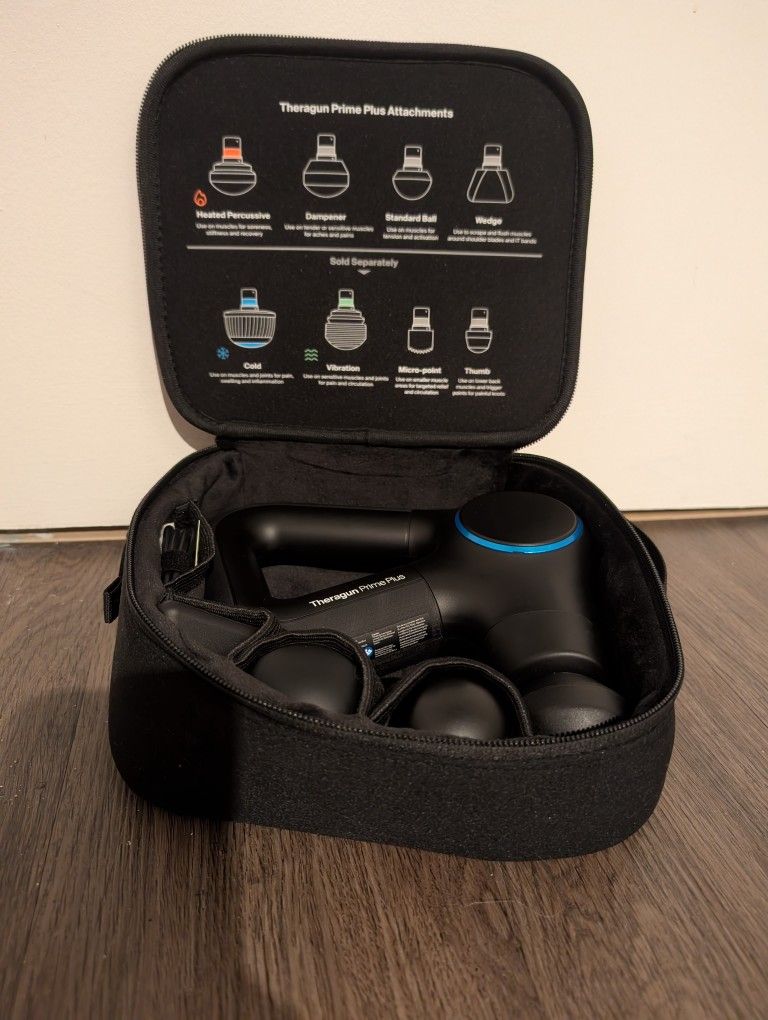 Theragun Prime Plus Massage Gun w/ Heat Attachment + Travel Case – $140 cash TODAY ONLY