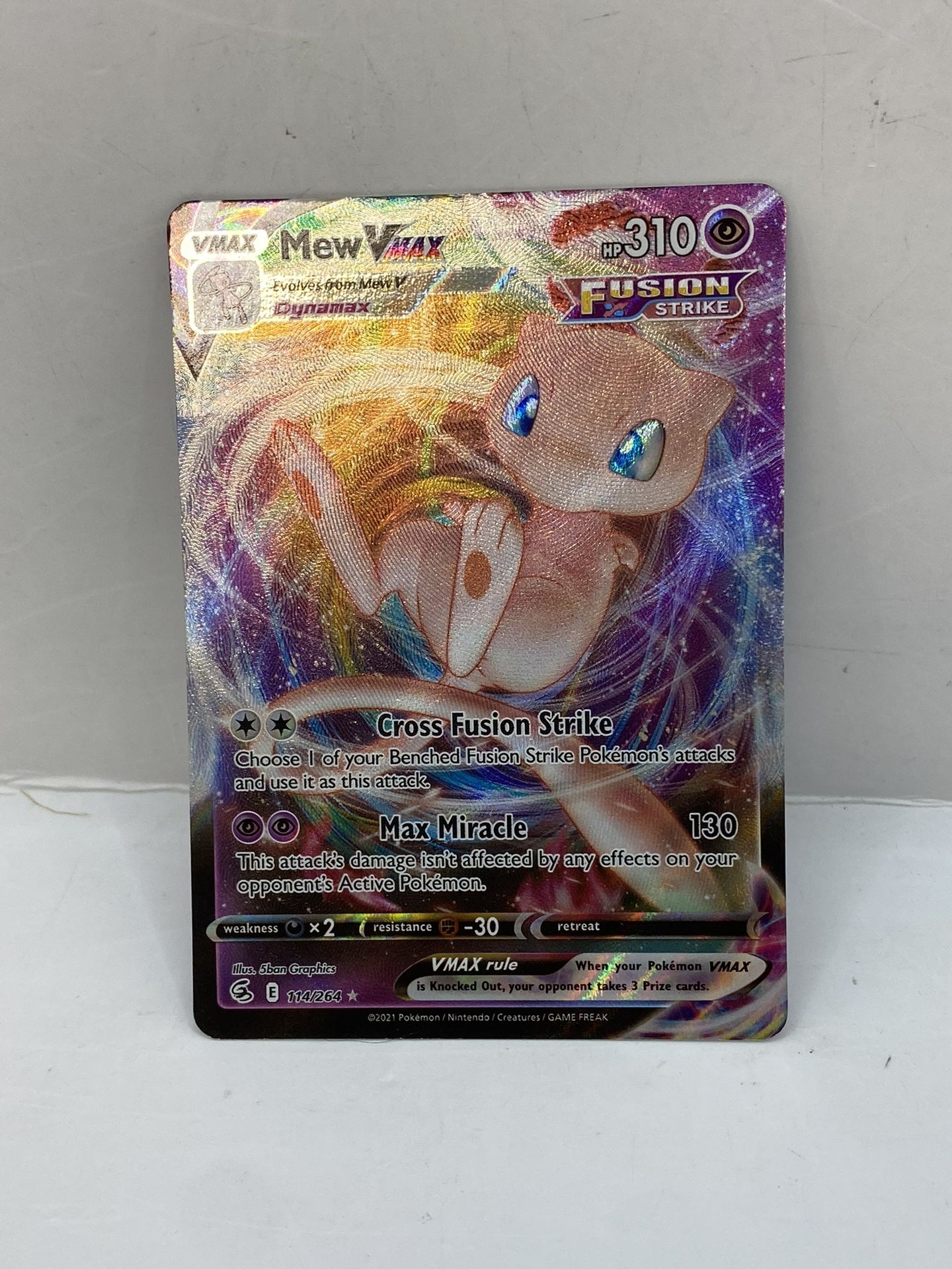 Mew VMAX 114/264 Swsh08: Fusion Strike Holo