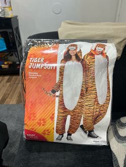 Adult Cow & Tiger jumpsuit Costumes
