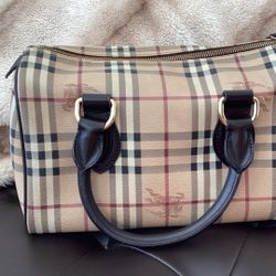 Barely Used Burberry Bowling Bag