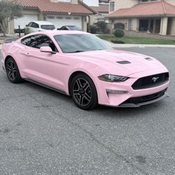 2020 Ford Mustang Pink Wrap Or White