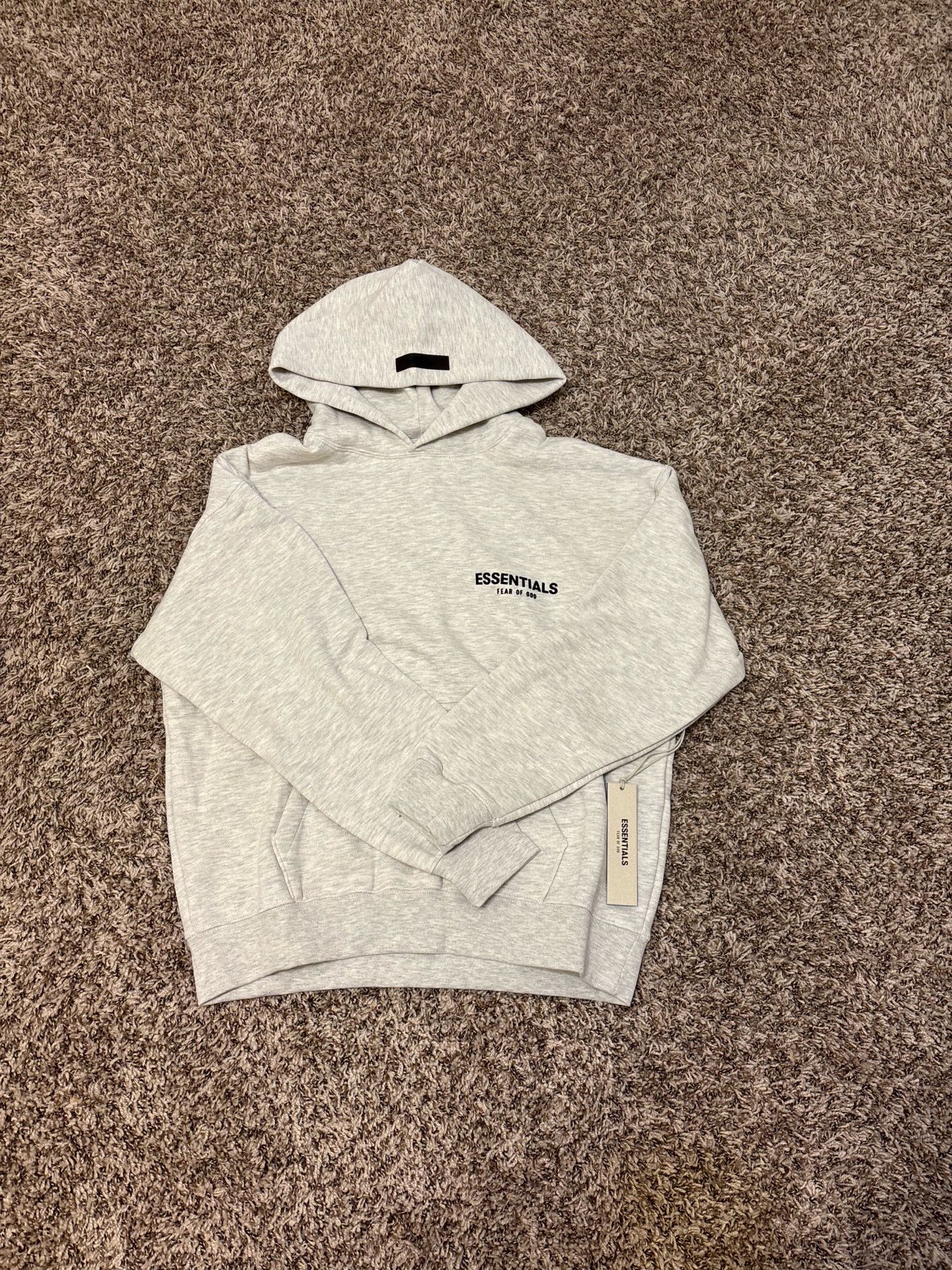 Light Oat Essentials Fear Of God Hoodie Size Sa