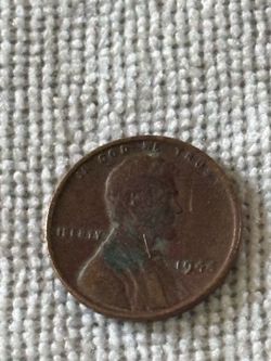 1944 no mint mark wheat Penny double die liberty