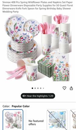 Set plates and cups for 50 guess $$25