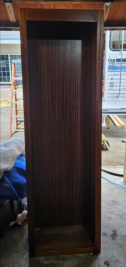 Custom mahogany cabinet build-ins