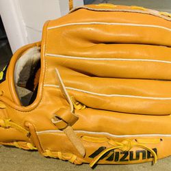 Mizuno MZ1202 Pro Model Leather Baseball Softball Glove Tartan Web LeftThrow