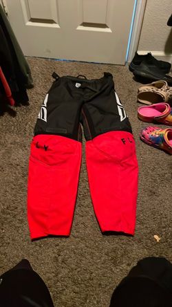 Fly Racing Motocross Pants Black and Red