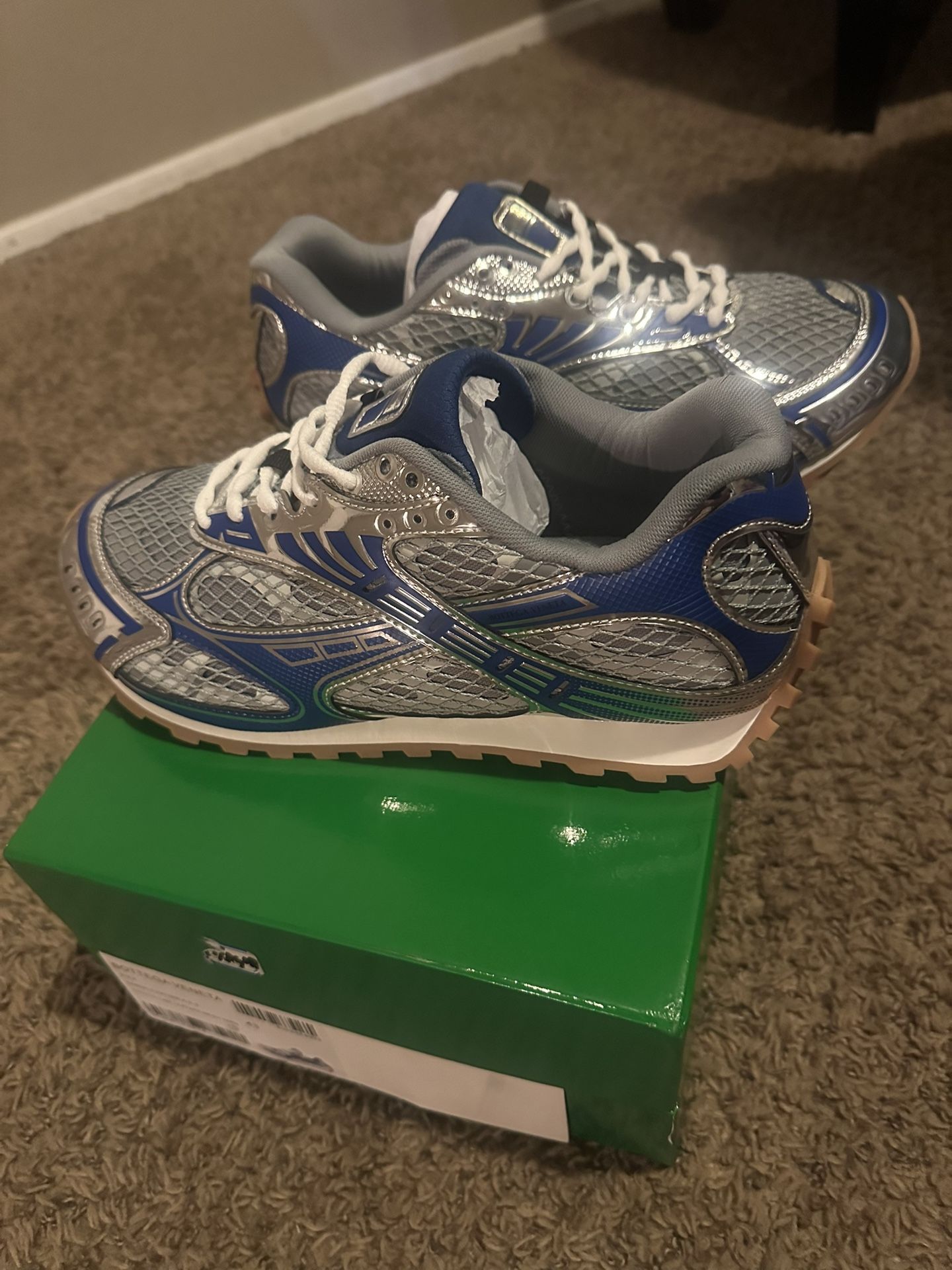 Blue Bottega Sneakers Size 43