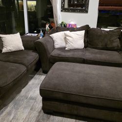Couch, Loveseat & Ottoman