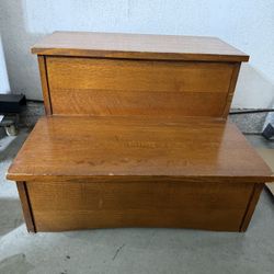 High Quality Wood Bed Step Stool / Stairs 