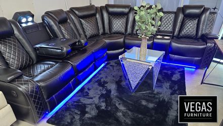 Sectional-Power-Recliners/Brown Available