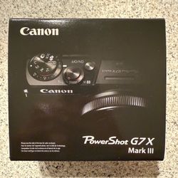 Canon Powershot G7X Mark III