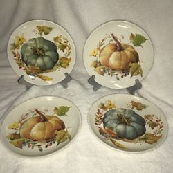 pumpkin dessert plates