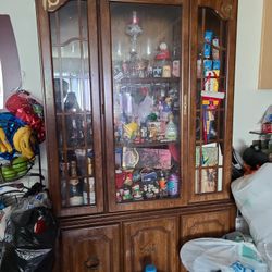 Rustic China Cabinet 