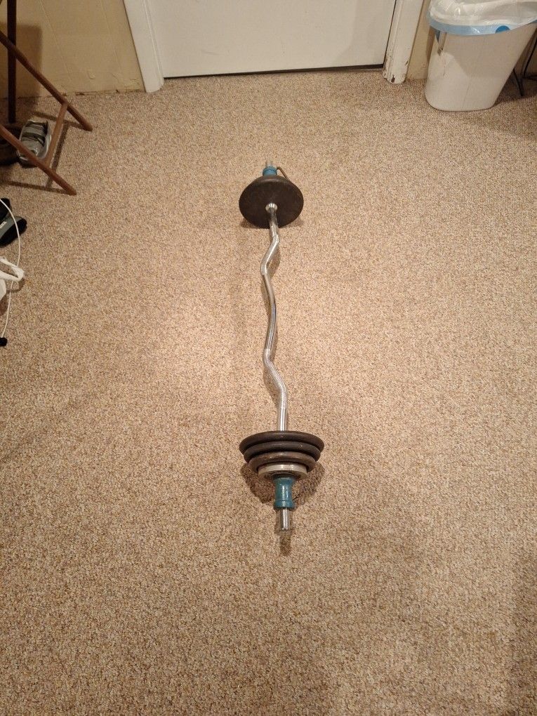 Curling Bar With Weights!