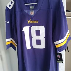 Justin Jefferson Minnesota Vikings Football Jersey/XL 
