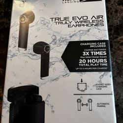Altec Lansing MZX634 True Evo Air Wireless Earbuds with Wireless Charging Case | Durable Bluetooth Earbuds, Portable Charging Case, Long Battery Life,