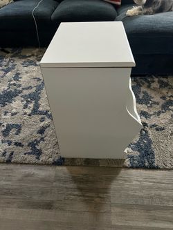White storage drawer