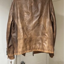 Banana Republic Brown Leather Jacket 