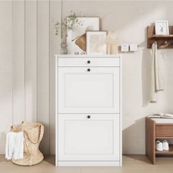 White Shoe Cabinet 