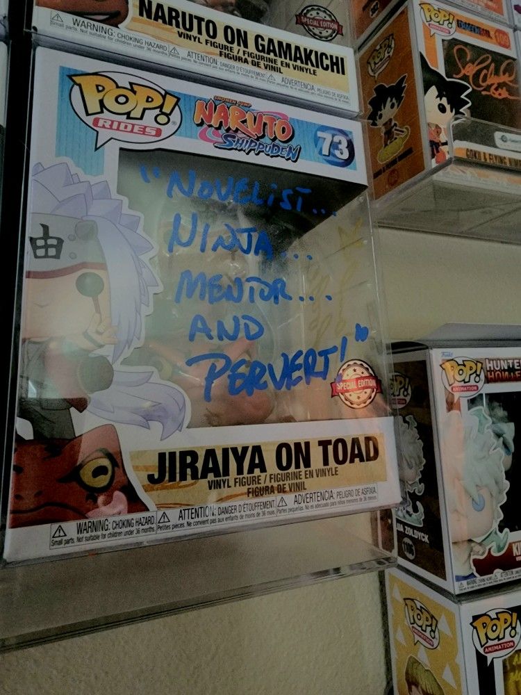 Jiraiya On Toad Special Edition Funko Pop (Signed W/ Quote)