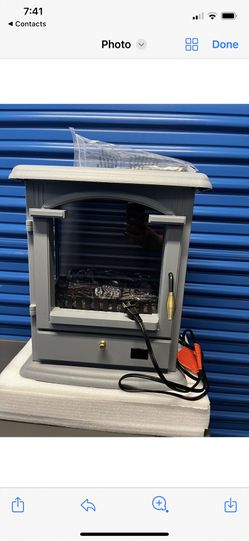 New In Box Warm-Living Infrared 3-sided Fire Place Heater Grey Color $100 or Best Offer
