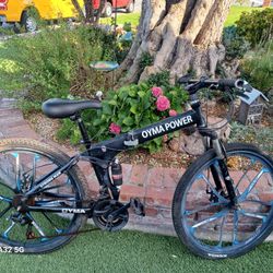 OMA Power Full Susp Mens Mountain Bike Foldable 26"