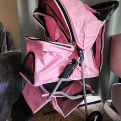 Pink Dog Stroller 