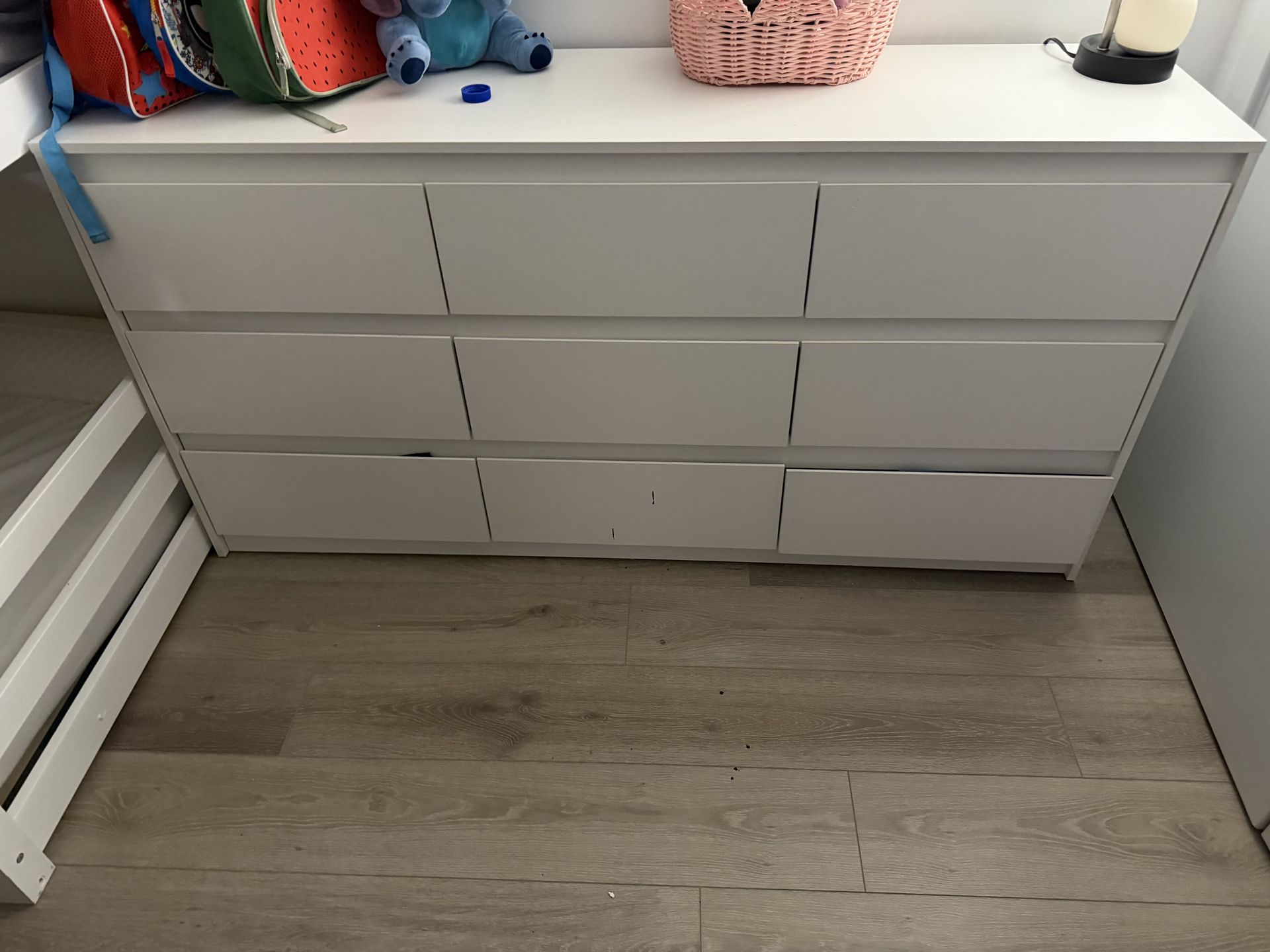 white dresser