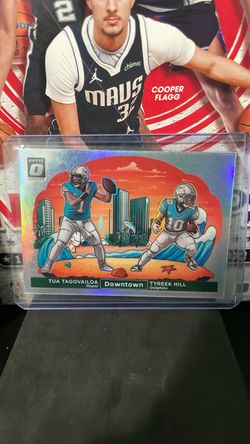 Donruss Optic Tua Tagovailoa & Tyreek Hill Downtown Card