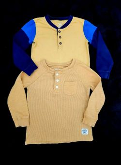 ✅️ Baby Boy 2pc Long Sleeved Shirts• Size 24m• Good Condition• $7firm