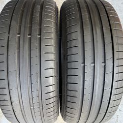 For Sale Two 245/35/20 Pirelli P Zero PZ4 Runflats With 70% Left Excellent Pair 