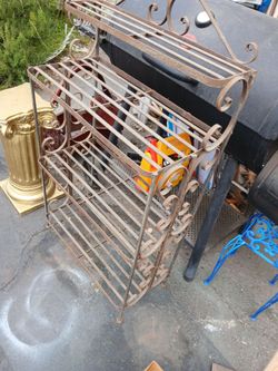 Rod Iron Plant Stand