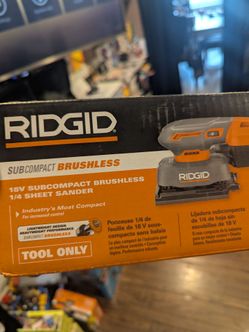 Ridgid brushless sheer sander