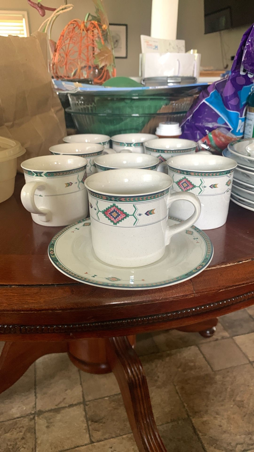Studio Nova Adirondack Cup And Saucers 8 Sets