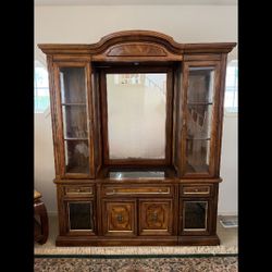Wooden Hutch Cabinet 