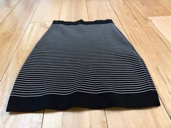 BEBE striped bodycon mini skirt Small