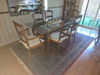 Glass Top Dining Room table & Chairs