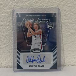 Ashlynn Shade AUTO!! Panini UCONN