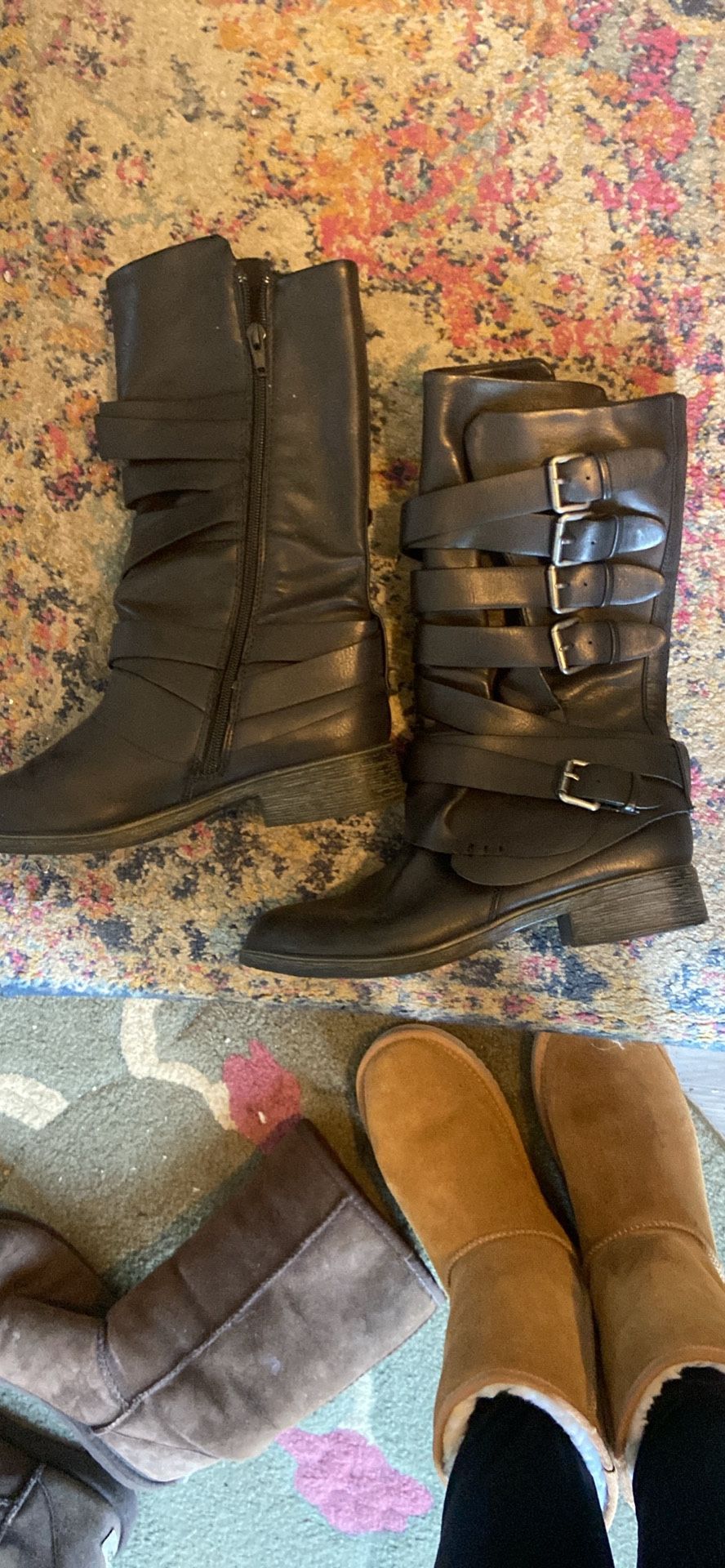 Size 7 Black Boot Brand New