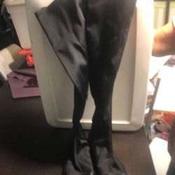 Zara High Black Boots Size 10