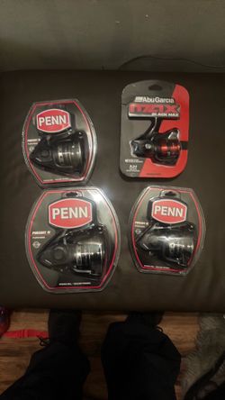 PENN SPINNING REEL and abu Garcia max