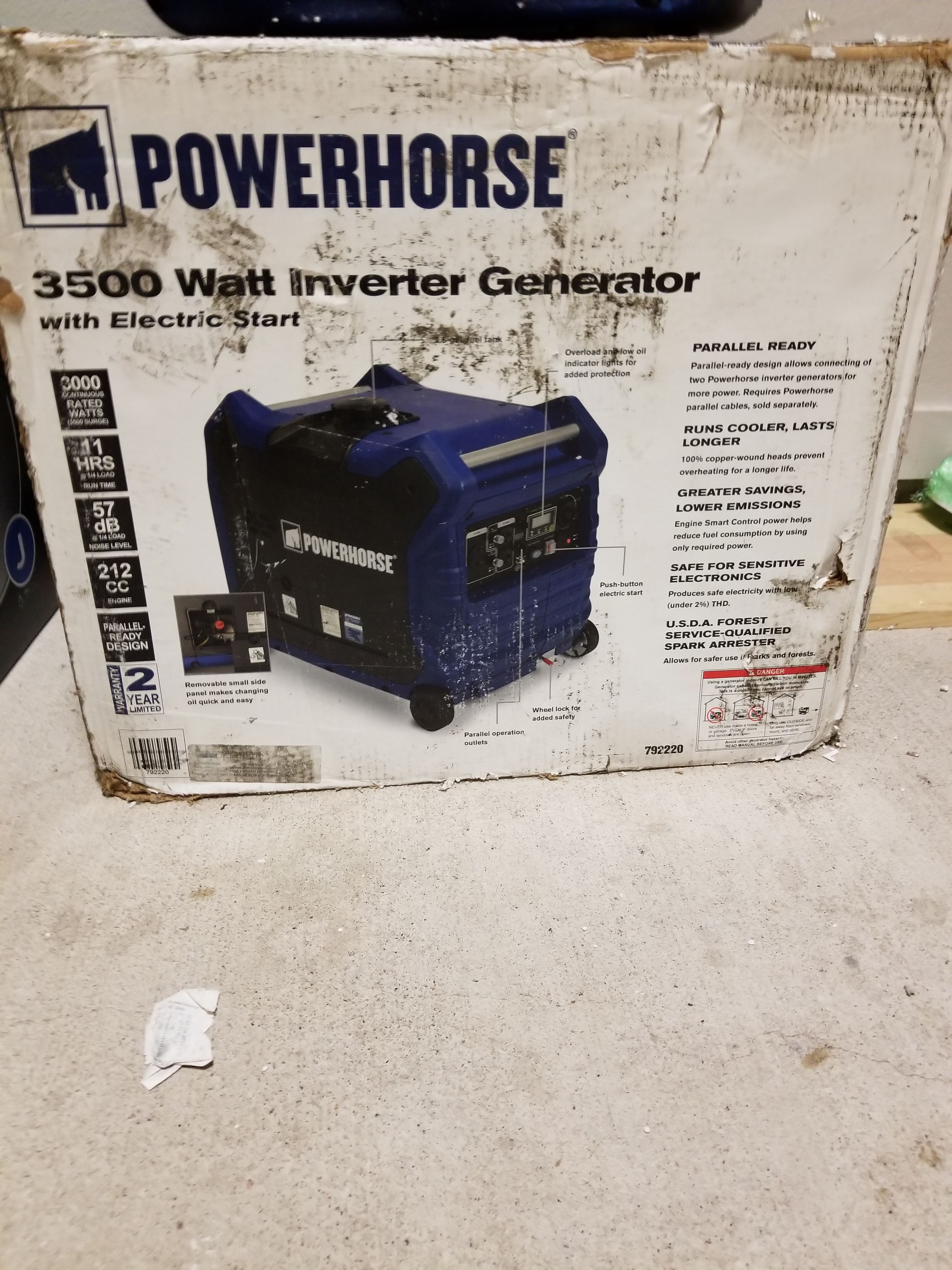 Powerhorse Inverter Generator 3500W - NEW