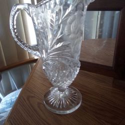 Antique  Crystal Water Jug