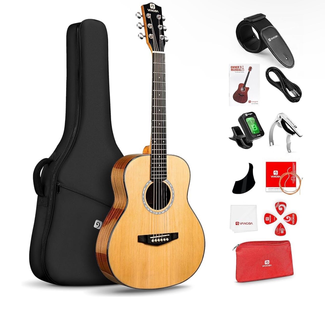 Vangoa 3/4 Acoustic Guitar & Kit