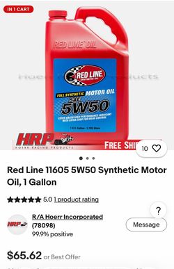 Red line 5w50 1 gallon