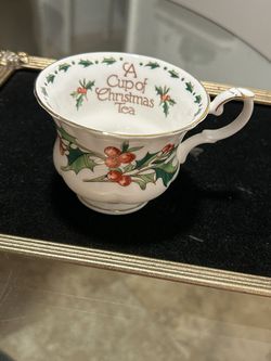 A cup of Christmas Tea Bone China “Tea Cup only”