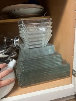 Heavy duty glass dish set
