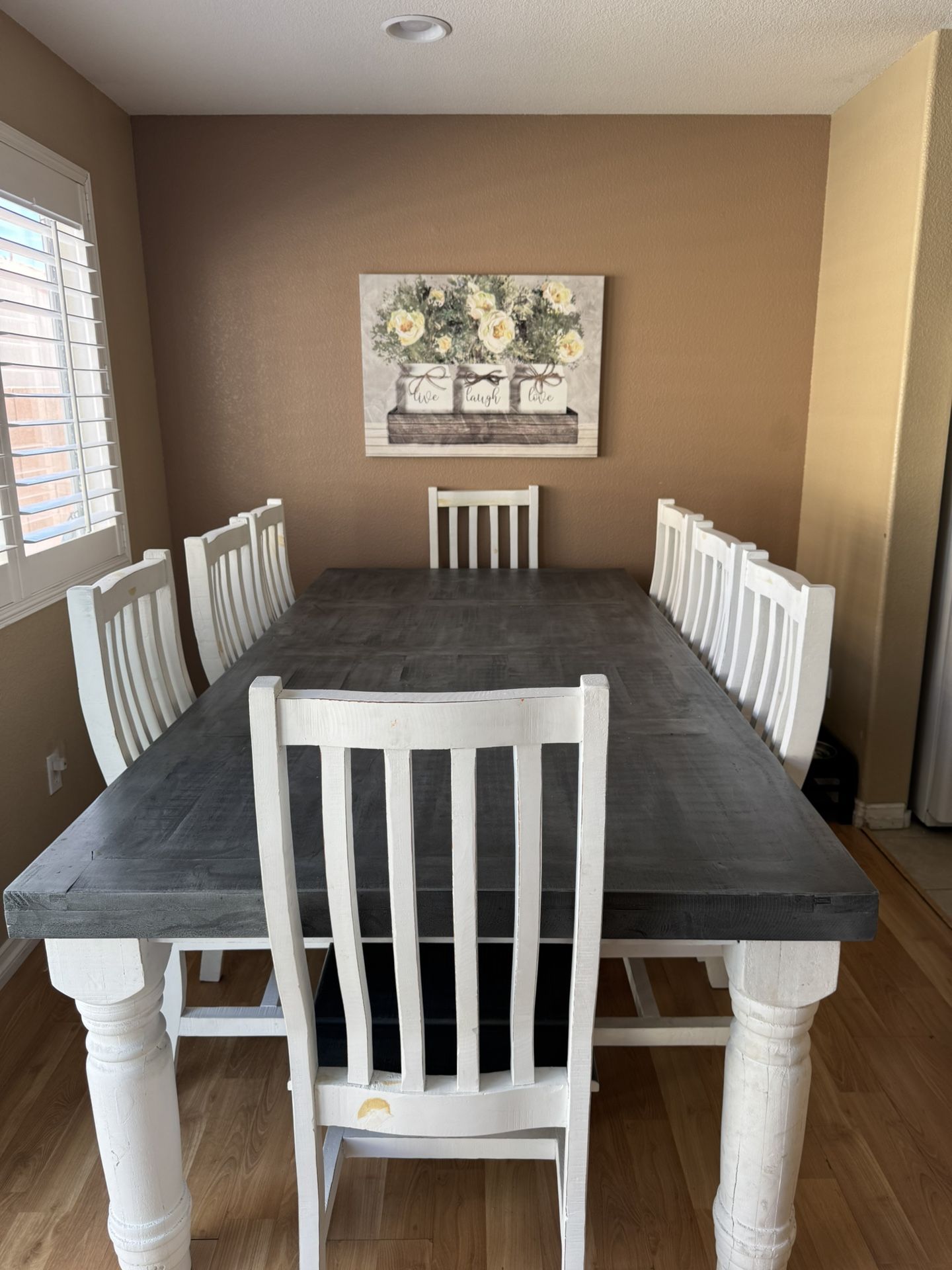 Farmhouse Wood Dining Room Table