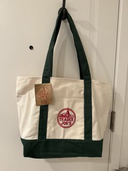 Trader Joe’s Green Canvas Tote – $20 (FIRM)